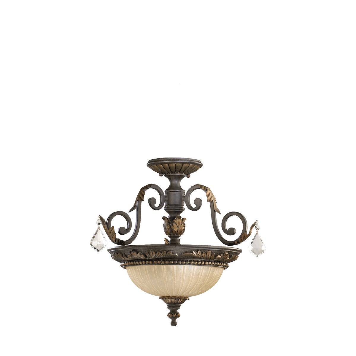 Rio Salado 17-in Semi-Flush Mount Toasted Sienna