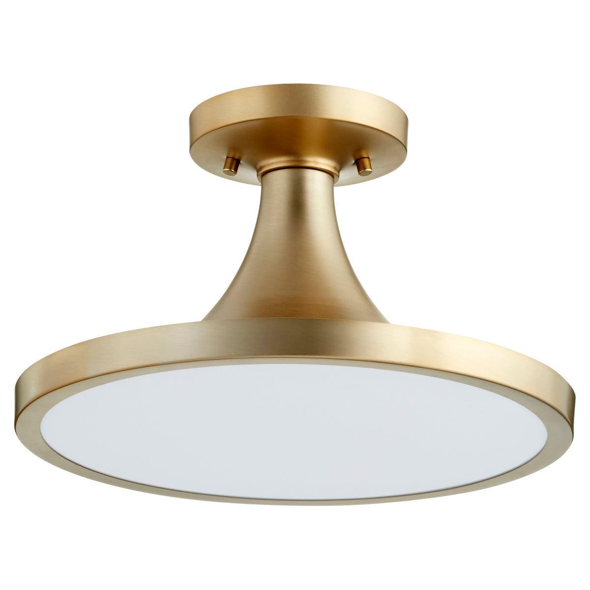 15 Inch Ceiling Mount Aged Brass