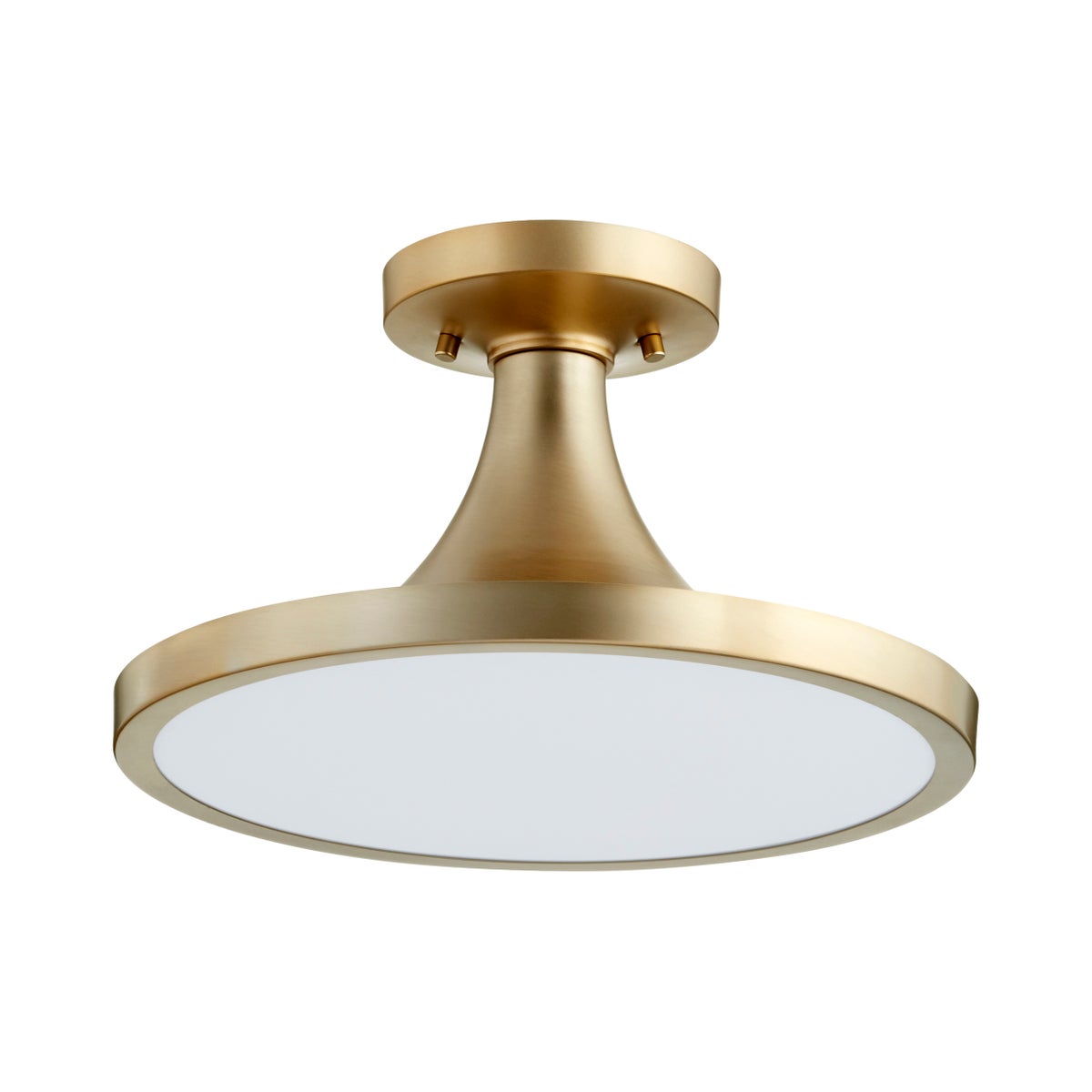 15 Inch Ceiling Mount Aged Brass