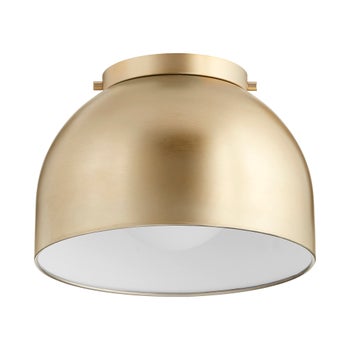 11 Inch  Ceiling Mount Aged Brass