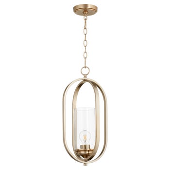 Collins Aged Brass Transitional Pendant