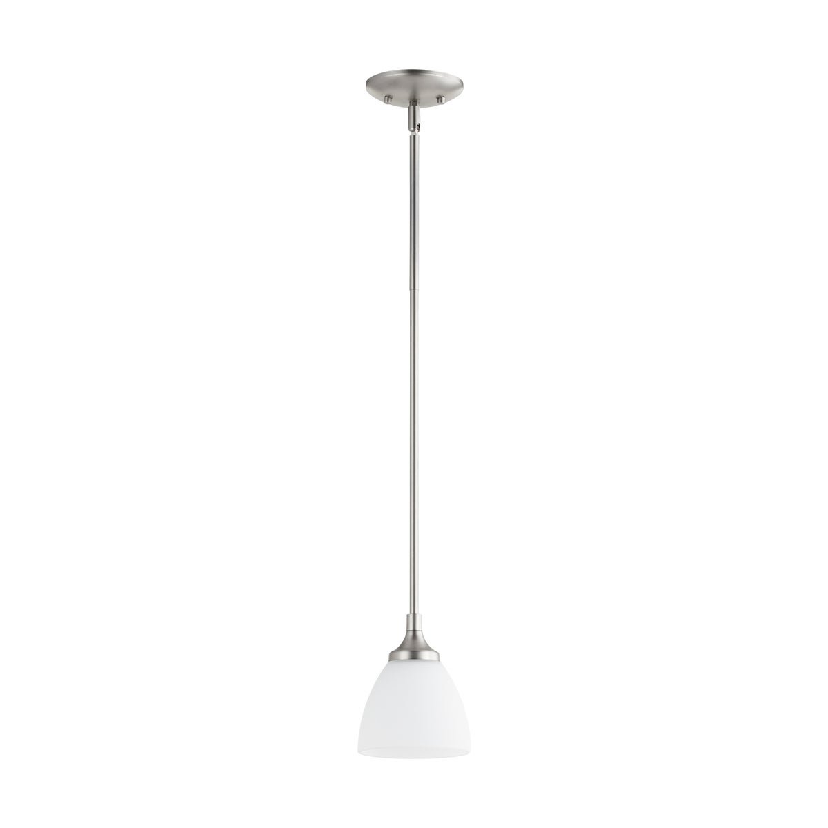 Enclave Satin Nickel Transitional Mini Pendant