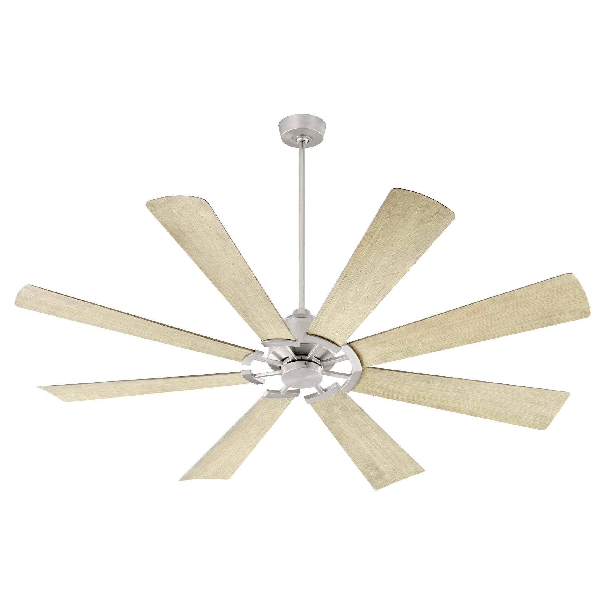 Quorum 137525-924 Restoration 52``Patio Fan from Hudson Collection in Pewter Nickel Silver Finish,