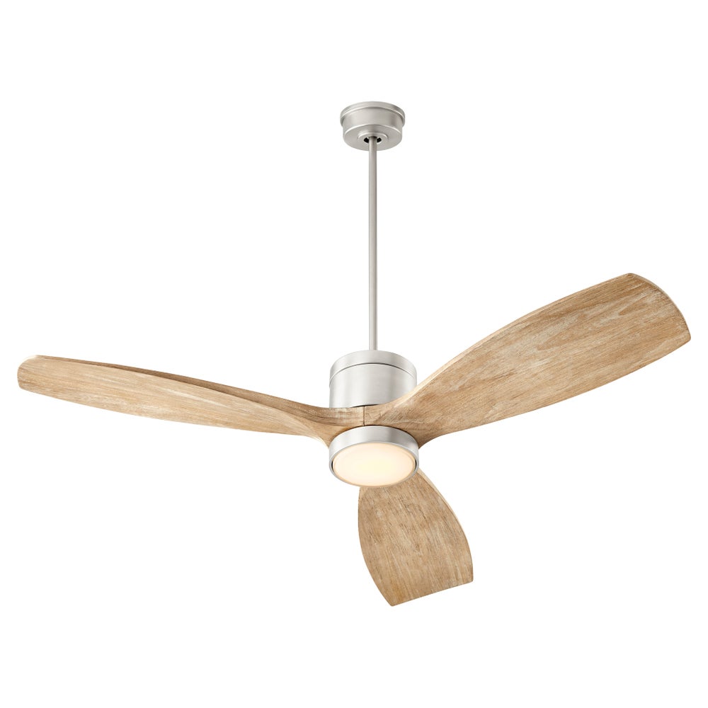 LURUS 64” 3-Blade Satin Nickel Ceiling Fan