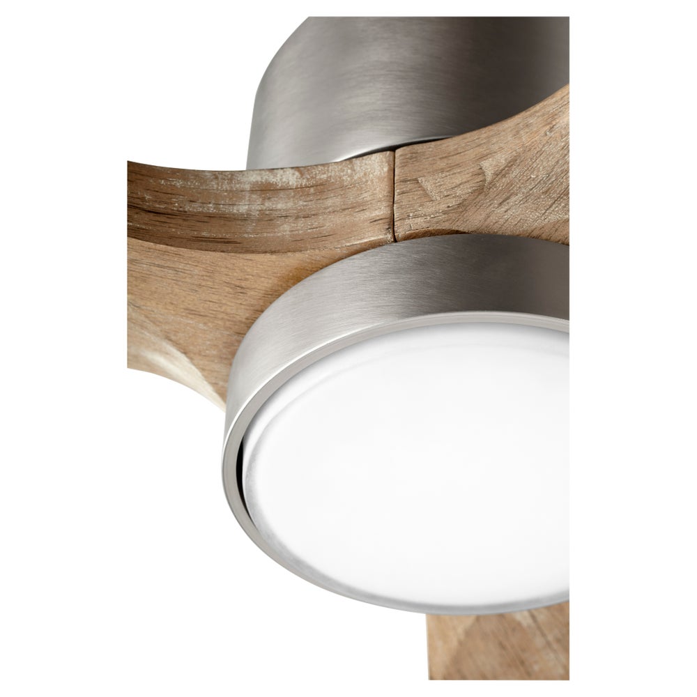 LURUS 64” 3-Blade Satin Nickel Ceiling Fan