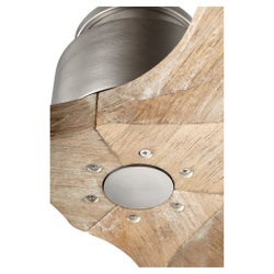 LURUS 64” 3-Blade Satin Nickel Ceiling Fan