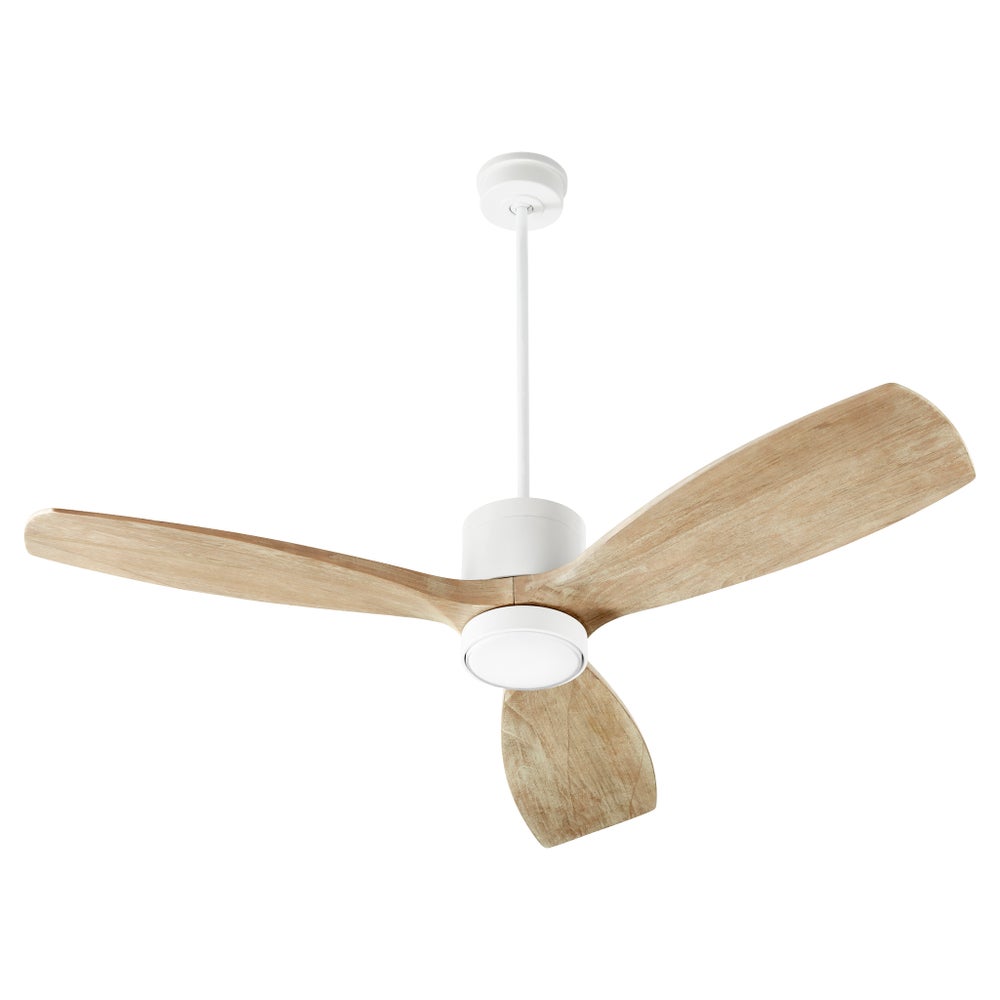 3 Blade White Ceiling Fan With Light | Shelly Lighting