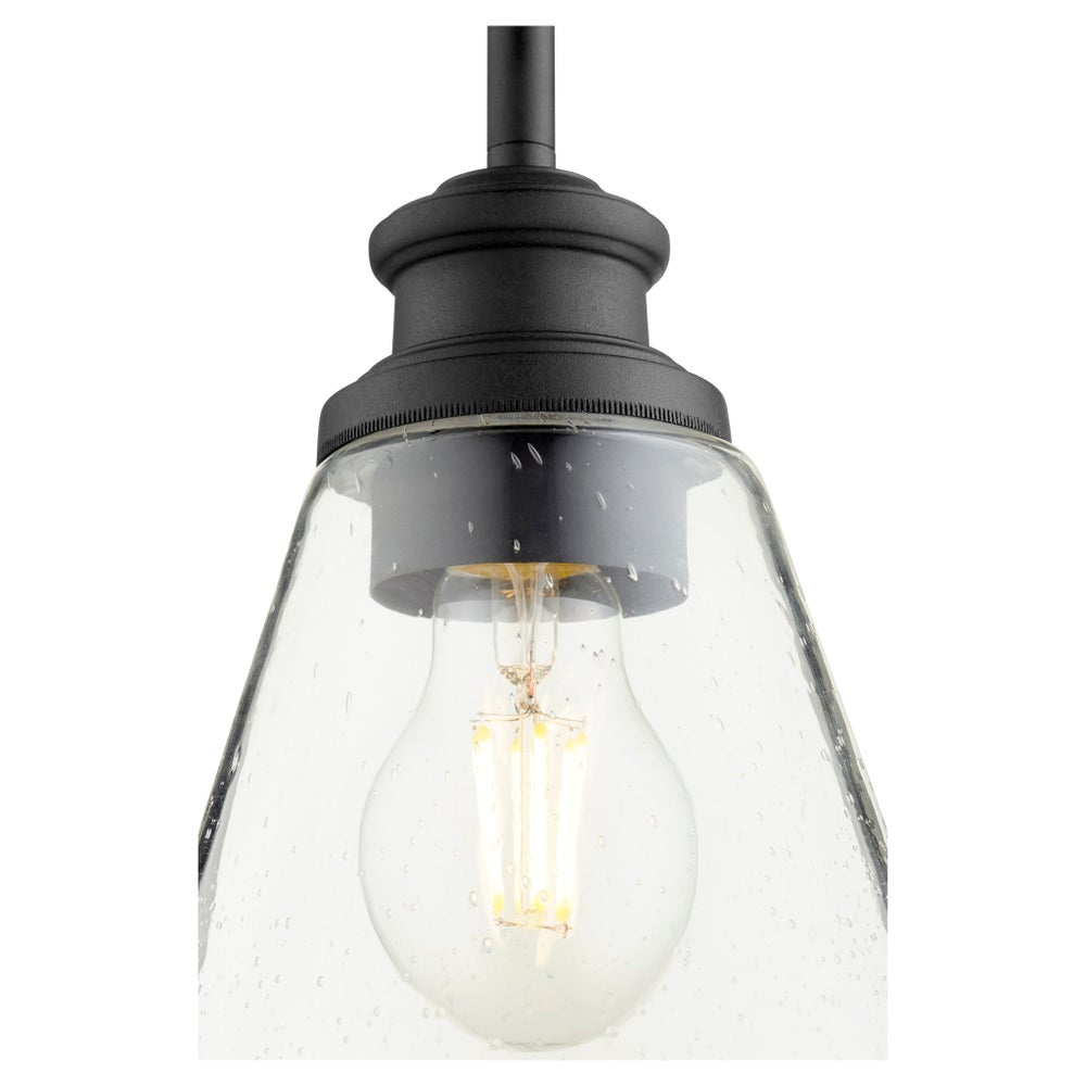 Dunbar Black Soft Contemporary Mini Pendant