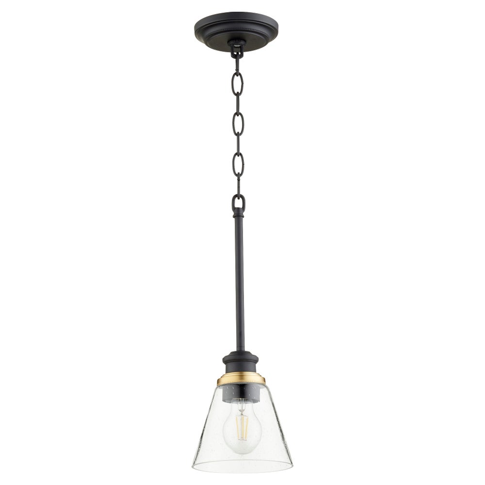 Dunbar Black Soft Contemporary Mini Pendant