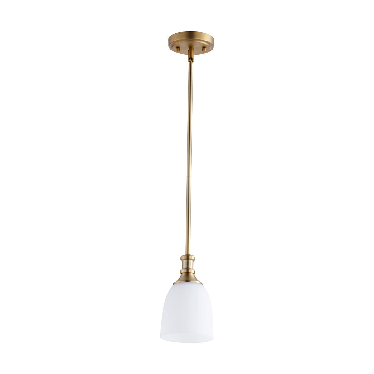 Richmond Aged Brass Transitional Mini Pendant