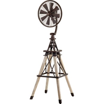 Windmill 70-in 8 Blade Oiled Bronze Modern Farmhouse Floor Fan
