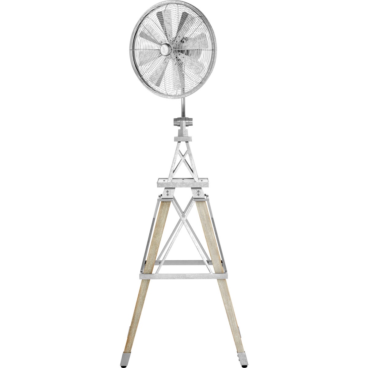 Windmill 70-in 8 Blade Galvanized Modern Farmhouse Floor Fan