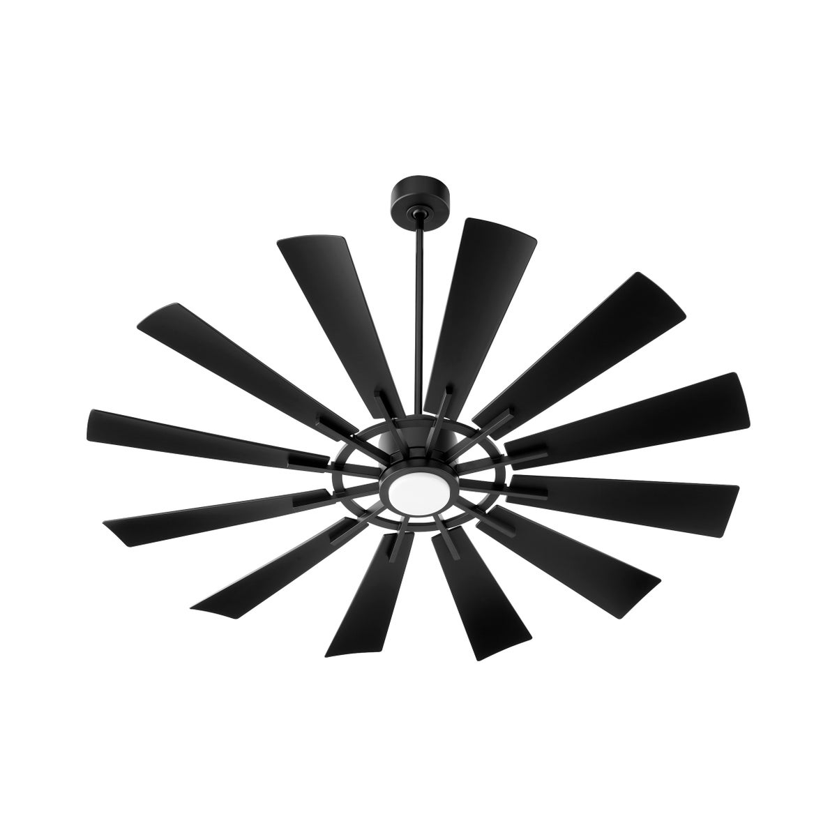 CIRQUE 60" Matte Black Damp Ceiling Fan