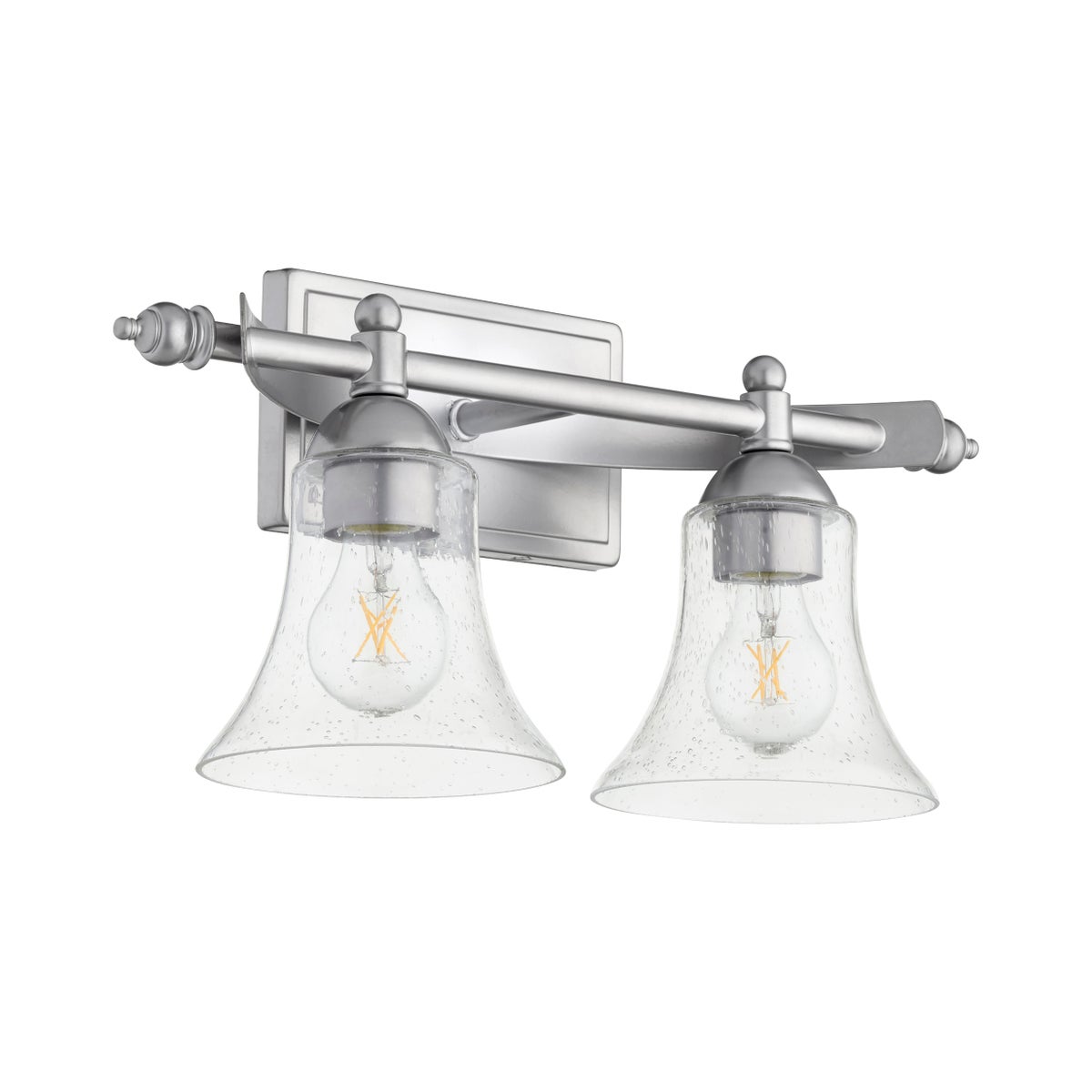 Aspen 2 Light Transitional Classic Nickel Vanity