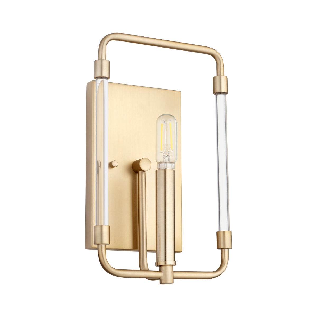 Optic 1 Light Modern and Contemporary Aged Brass Wall Sconce
