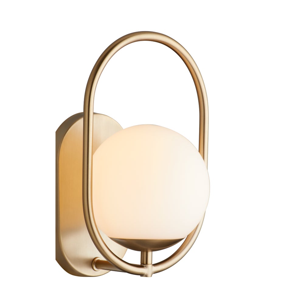 BELMONT 1 Light Wall Mount - Aged Brass
