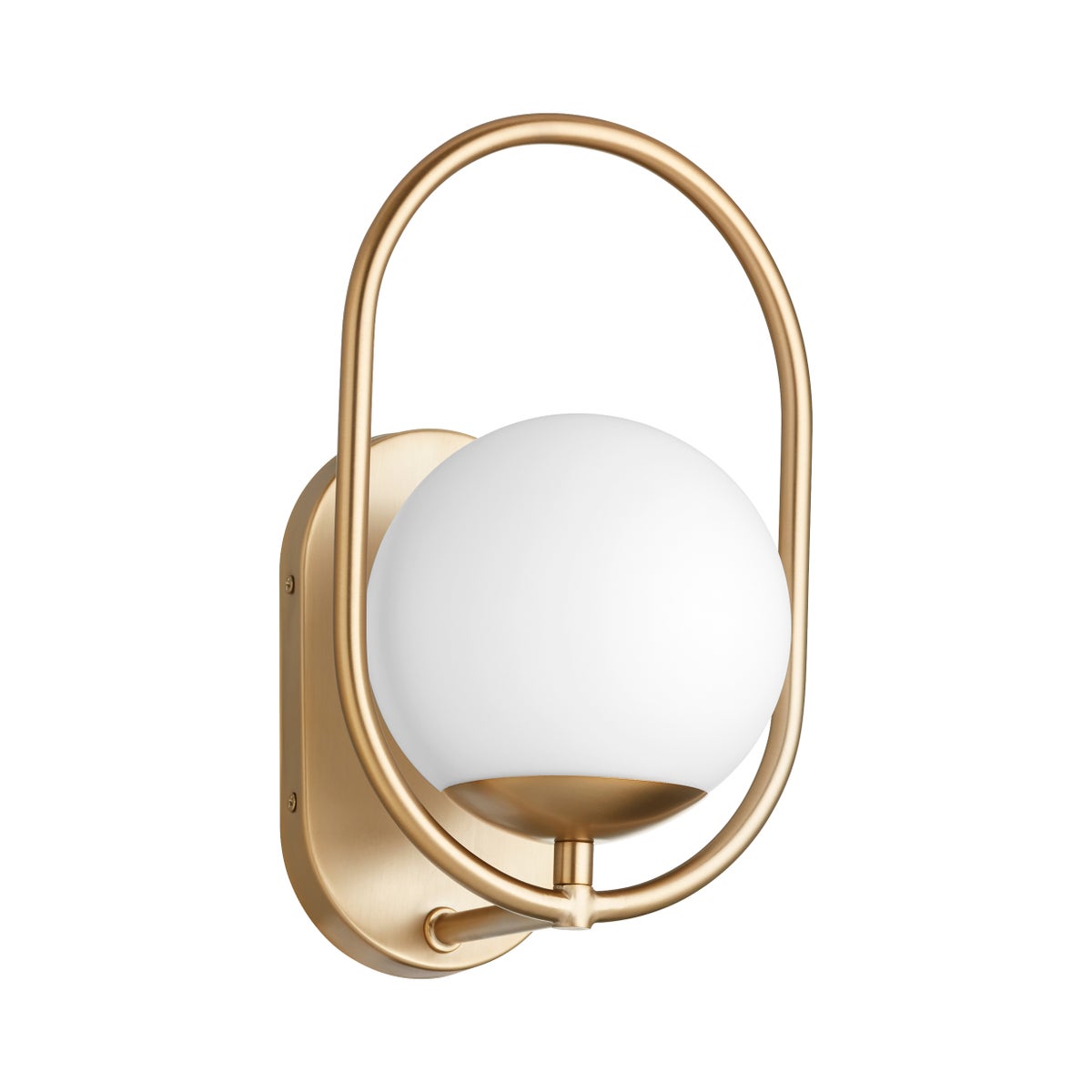 BELMONT 1 Light Wall Mount - Aged Brass
