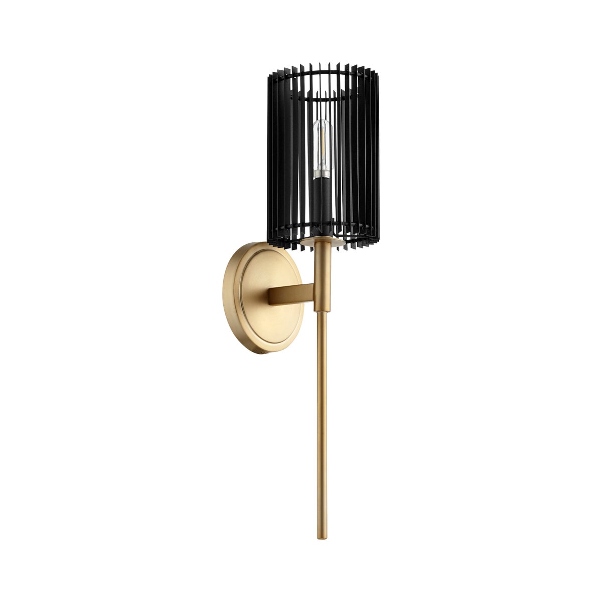 Finura 1 Light Soft Contemporary Aged Brass Wall Sconce