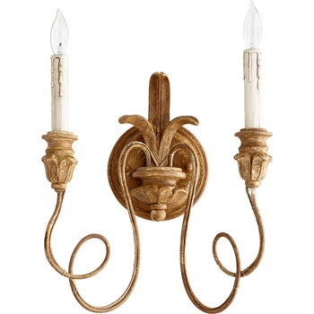Salento 2 Light Transitional French Umber Wall Sconce