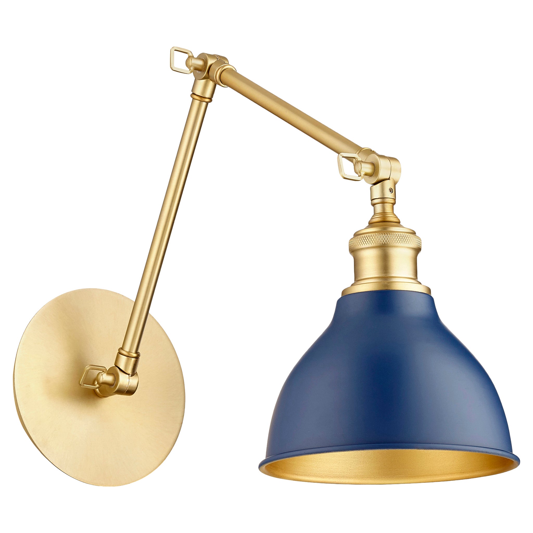 One-Light Two-Toned Black/Aged Brass Wall Mount - search results