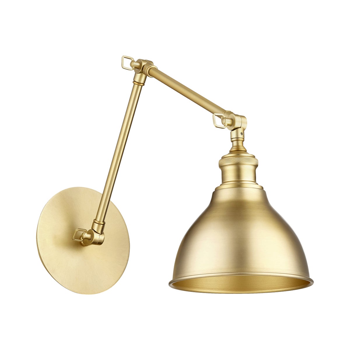 One-Light Aged Brass Wall Mount
