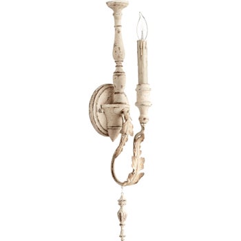 Salento 1 Light Traditional Persian White  Wall Sconce
