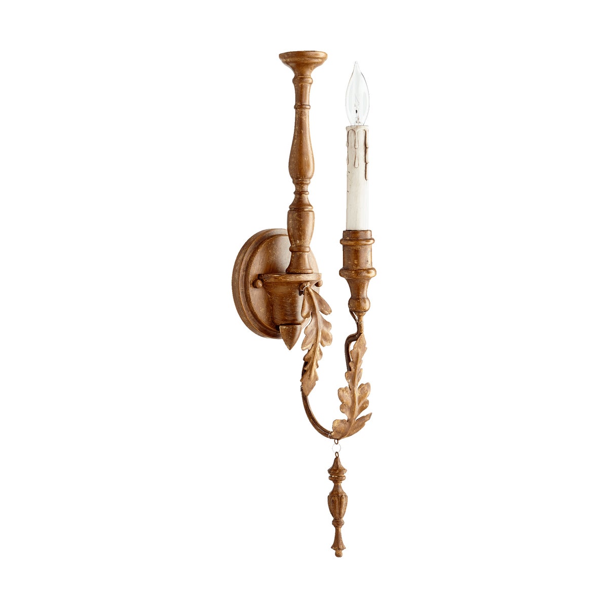 Salento 1 Light Traditional French Umber Wall Sconce
