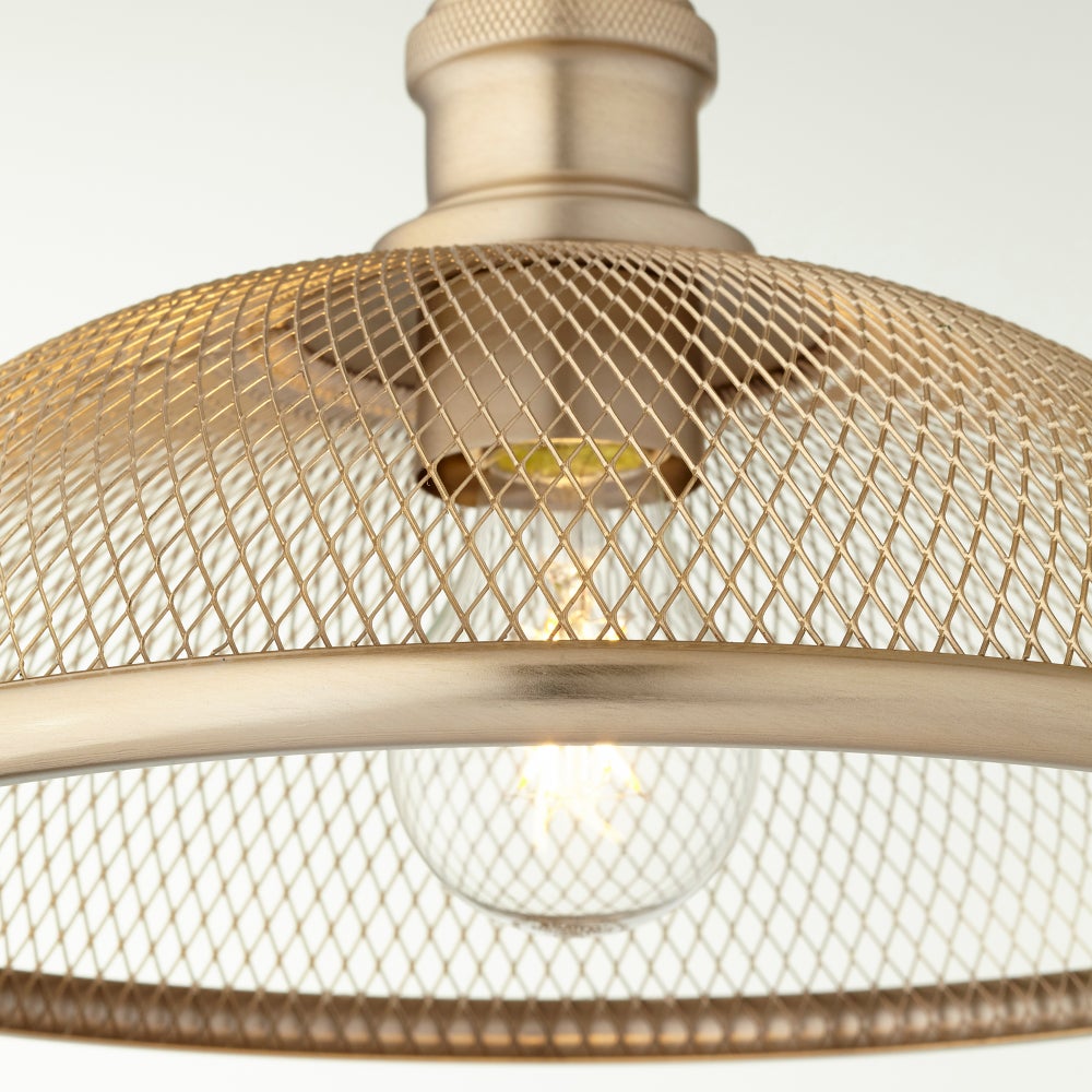 Omni 1 Light Industrial Aged Brass Wall Sconce