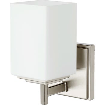 Delta 1 Light Modern and Contemporary Satin Nickel Wall Sconce