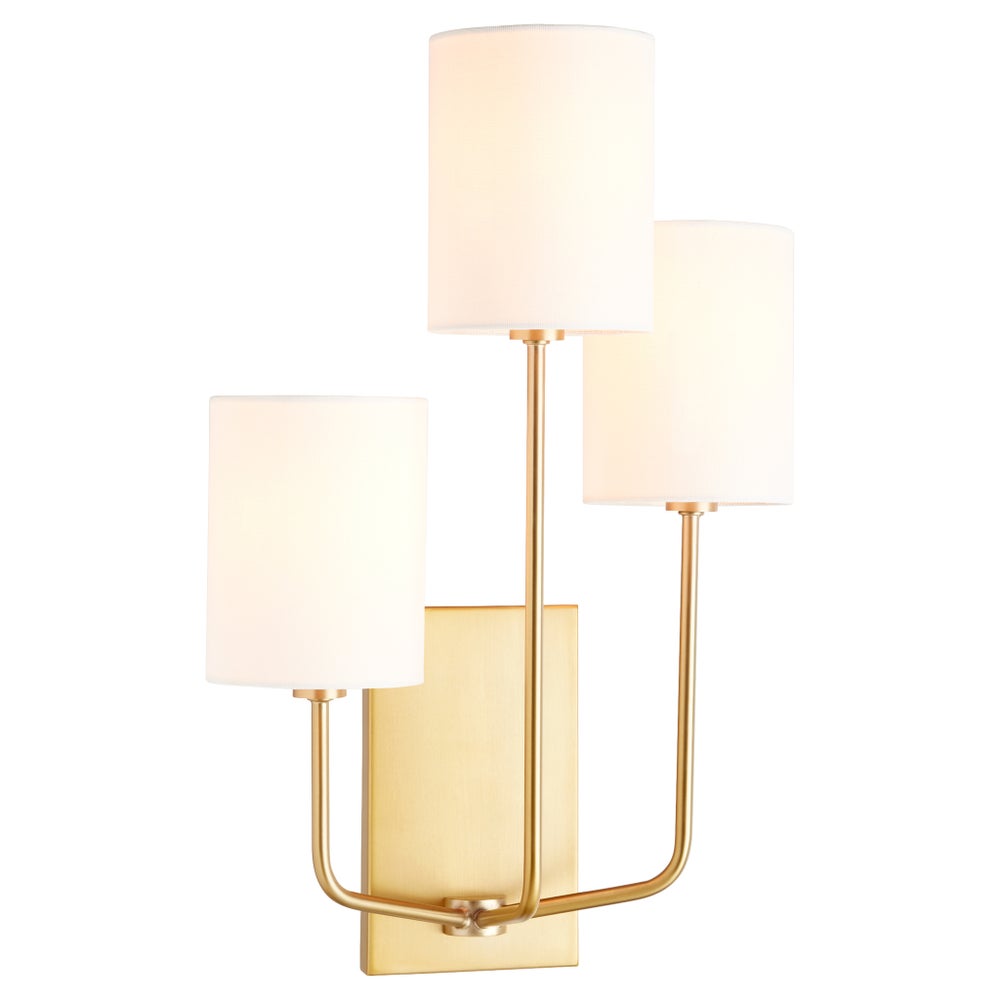 HARMONY 3 Light Wall Mount - Aged Brass