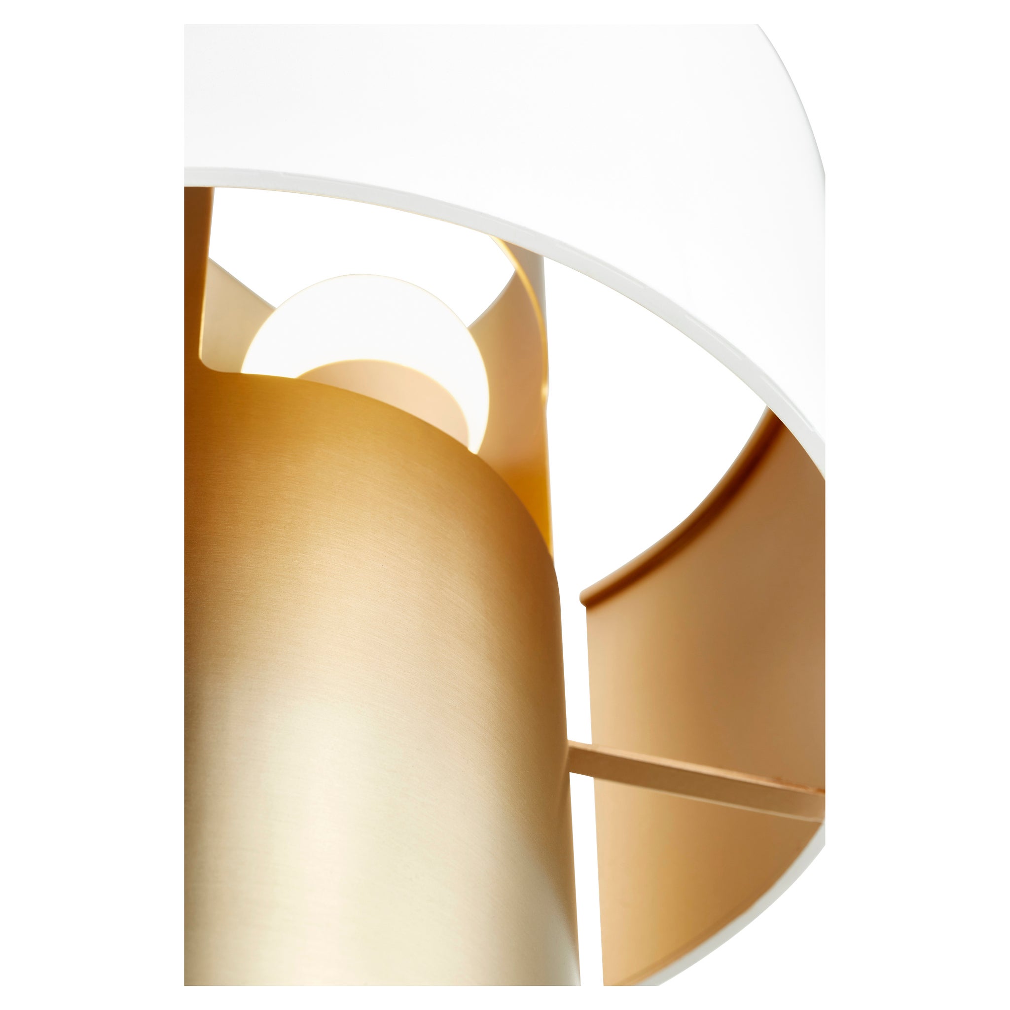 Half Cylinder Two-Toned Studio White/Aged Brass Wall Sconce Half Cylinder Two-Toned Studio White/Aged Brass Wall Sconce