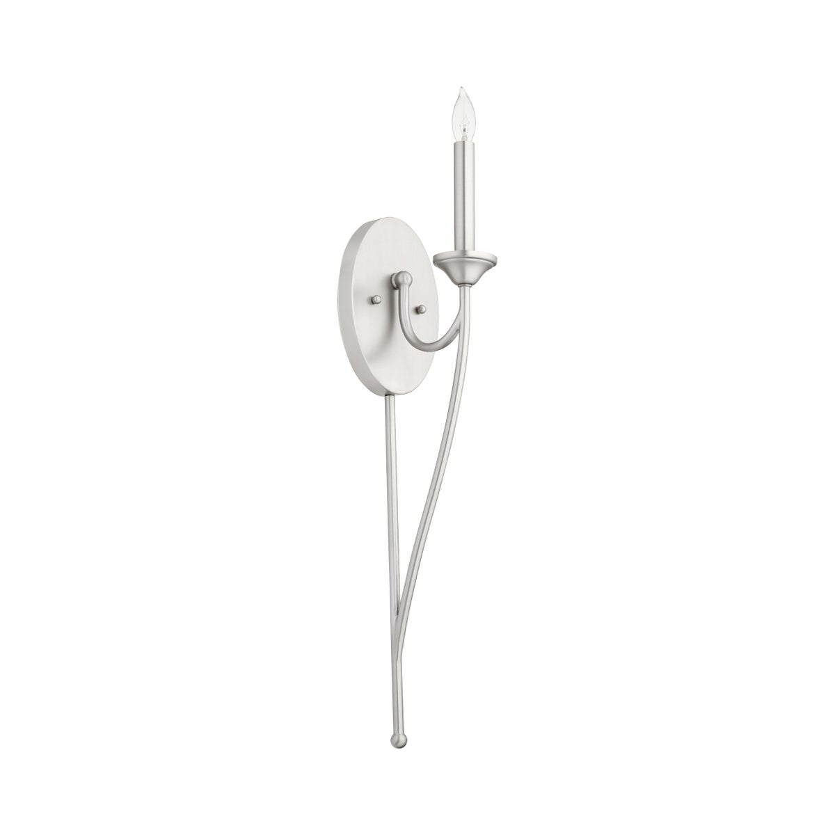 Brooks 1 Light Transitional Satin Nickel Wall Sconce