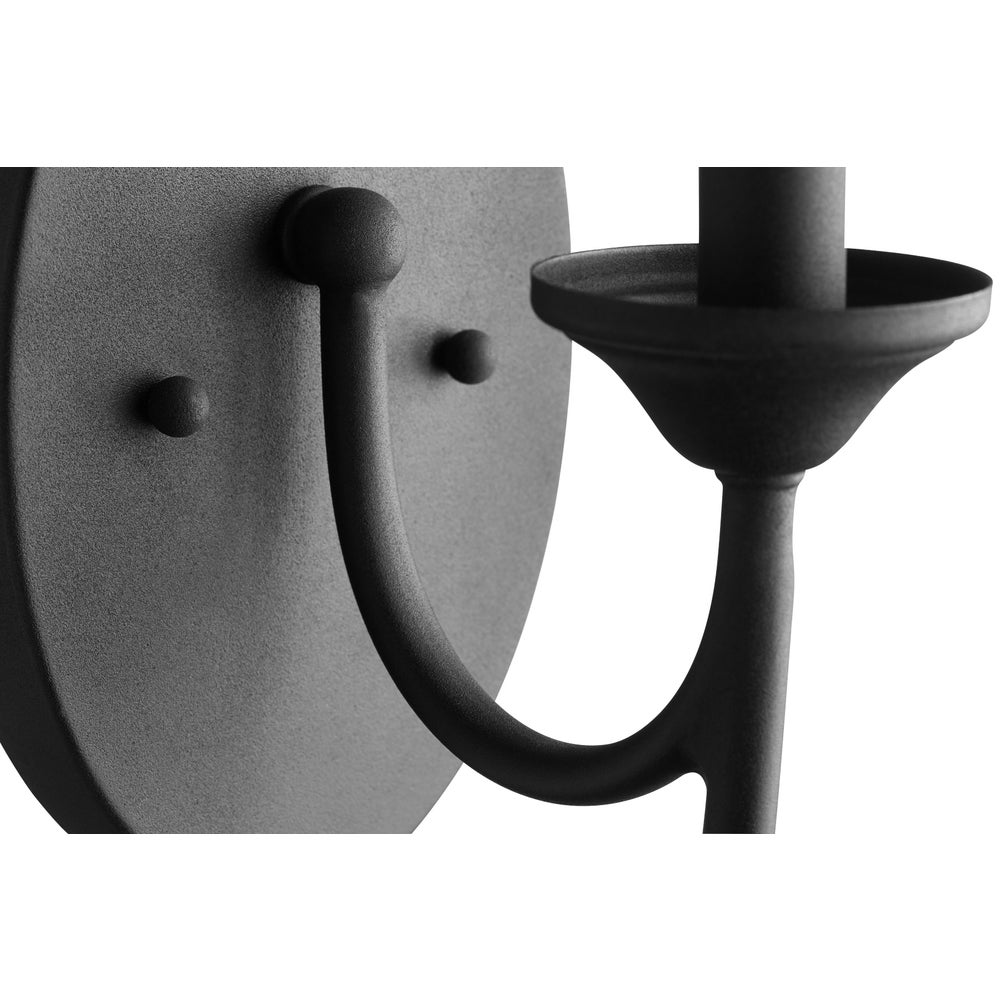 Brooks 1 Light Transitional Black Wall Sconce
