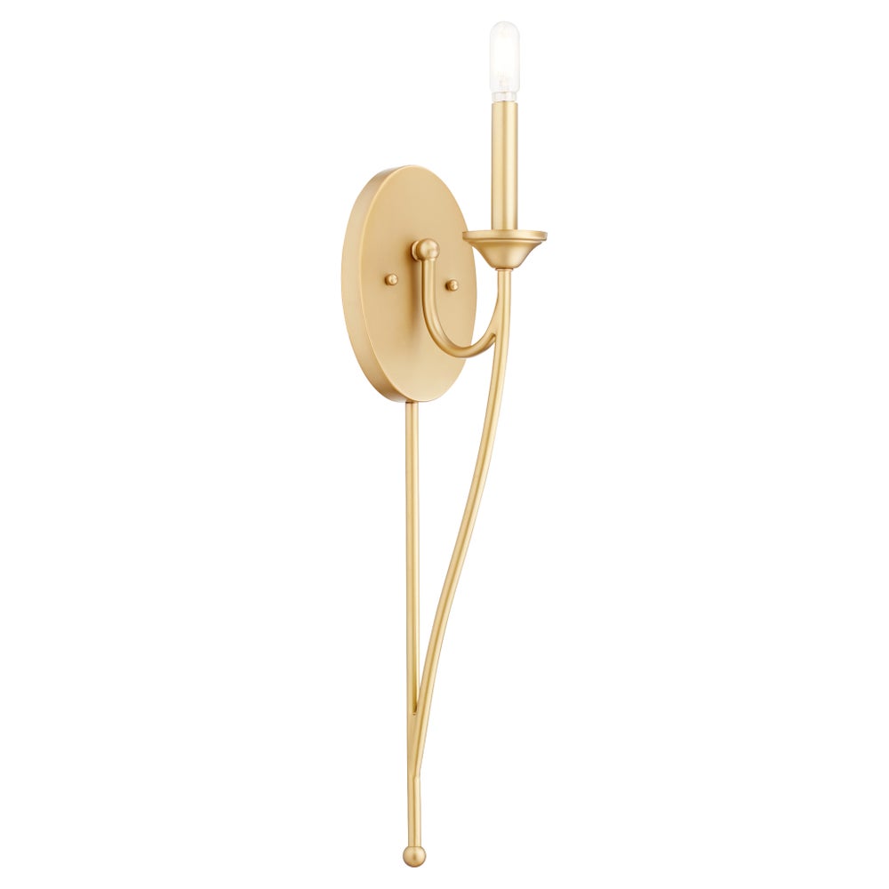 BROOKS 1 Light Wall Mount- Aged Brass