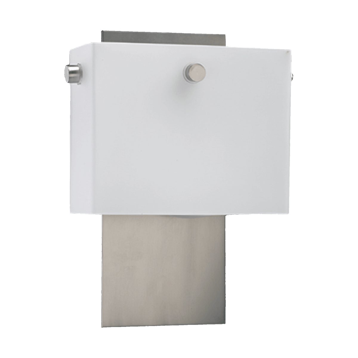 2 Light Modern and Contemporary Satin Nickel Wall Sconce