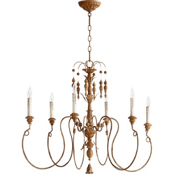 Salento 6 Light French Umber Traditional Chandelier