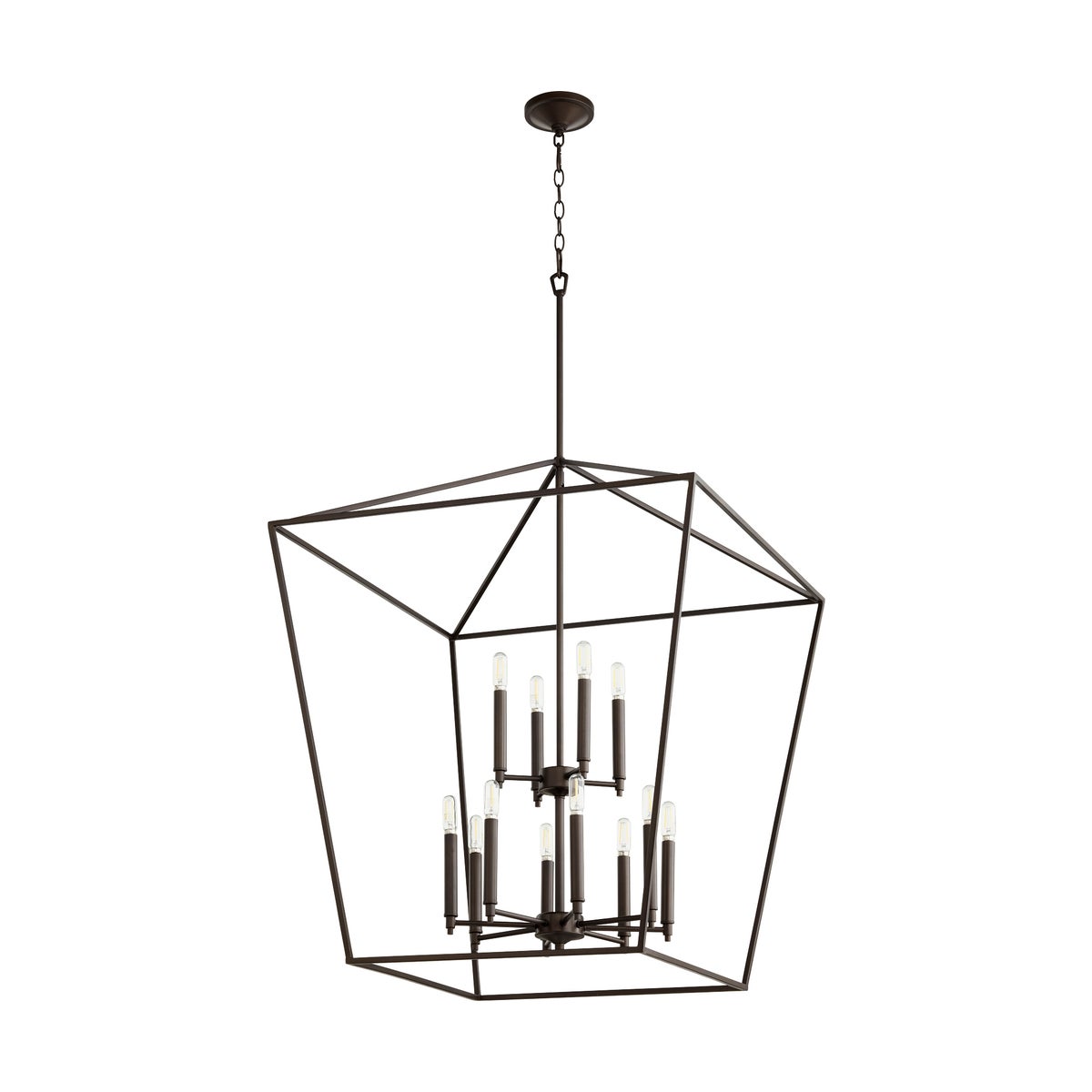 Gabriel 12 Light Oiled Bronze Pendant