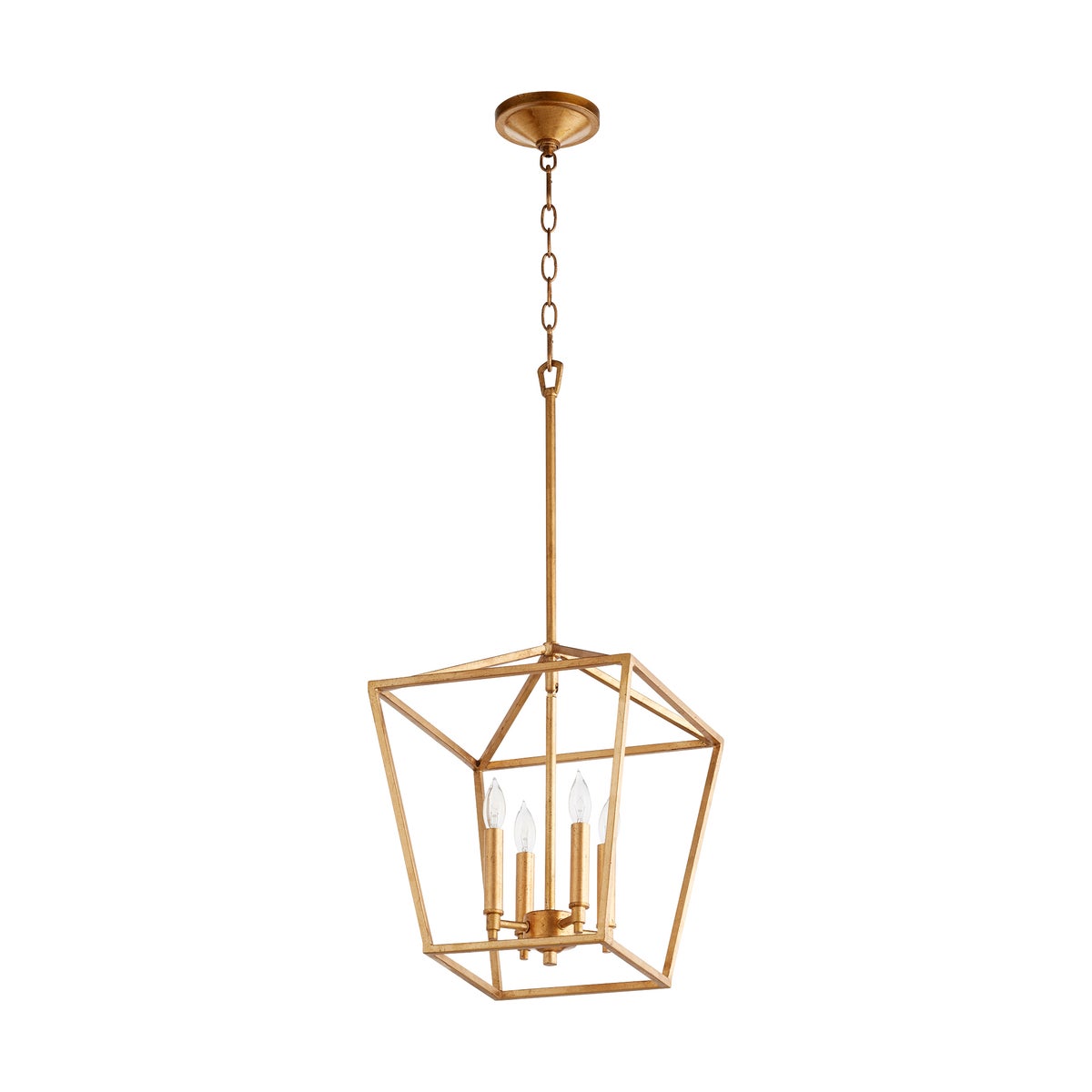 Gabriel 4 Light Gold Leaf Pendant