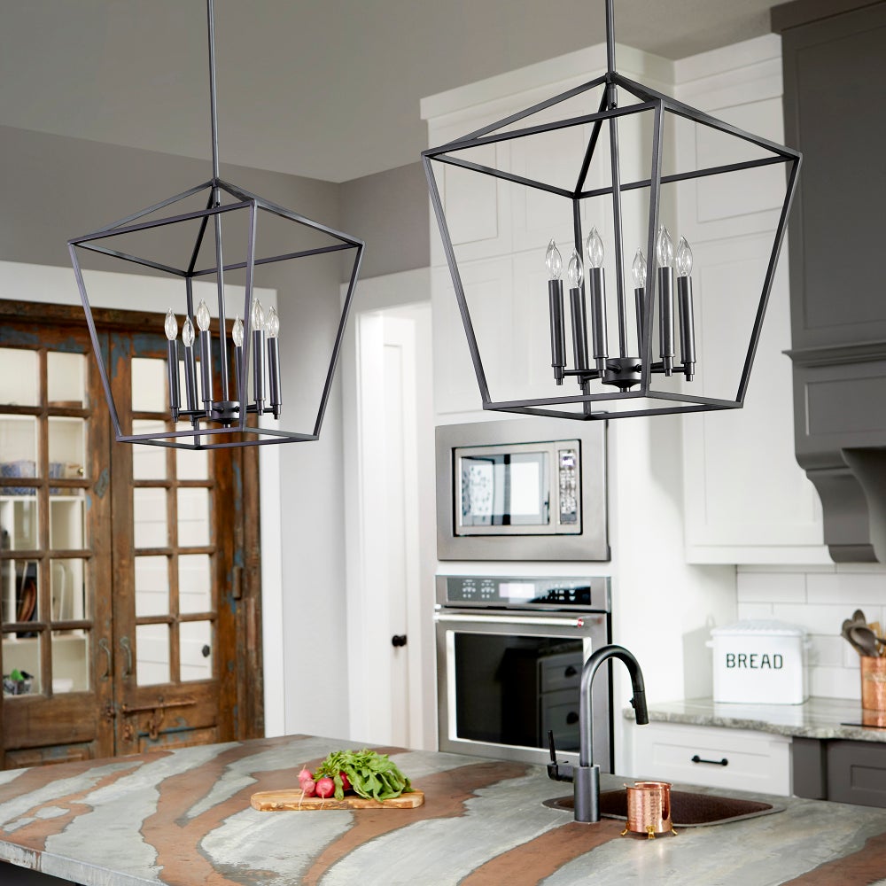 Gabriel 6 Light Black Pendant
