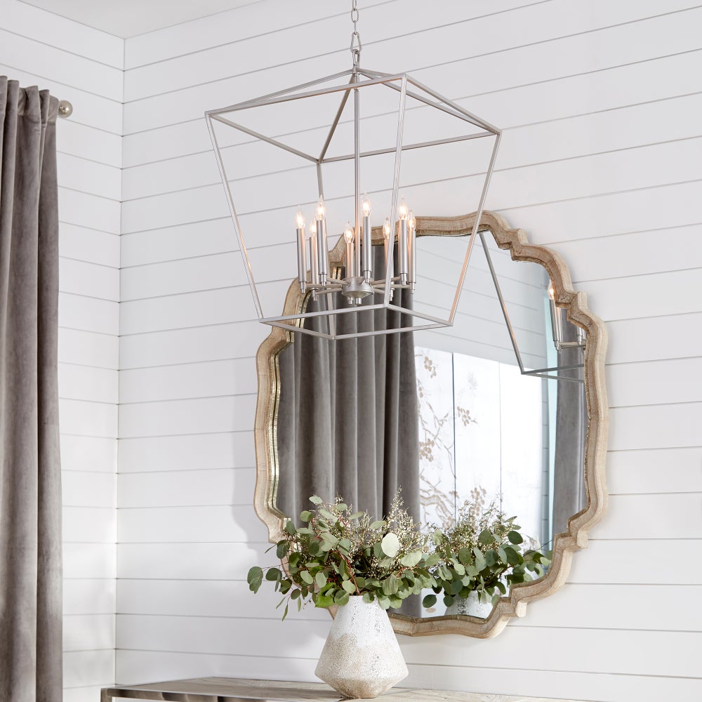 Gabriel 8 Light Classic Nickel Pendant