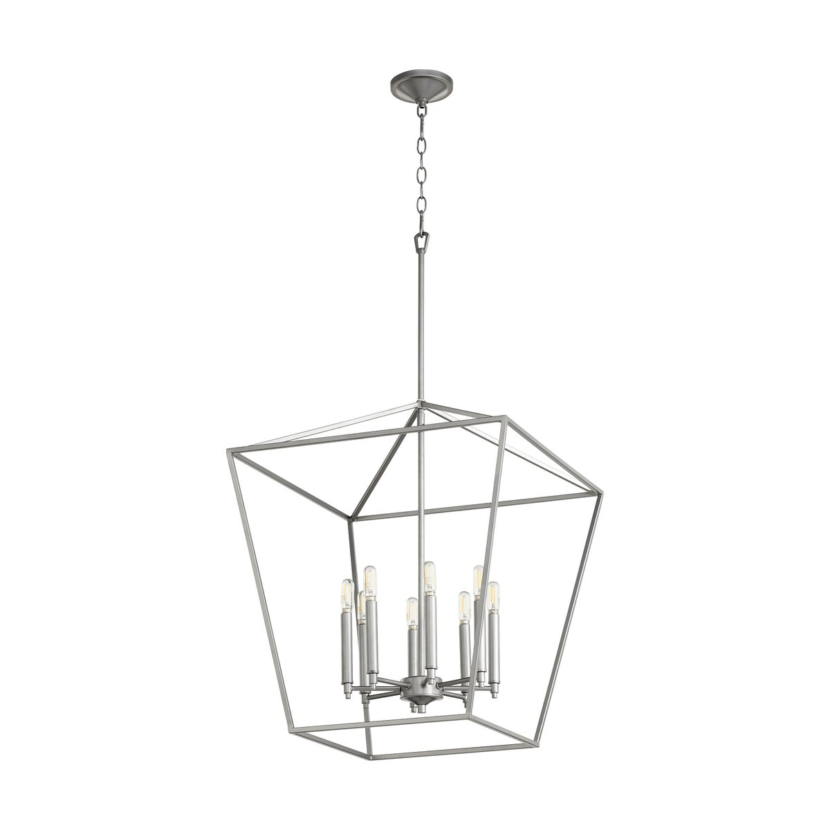Gabriel 8 Light Classic Nickel Pendant