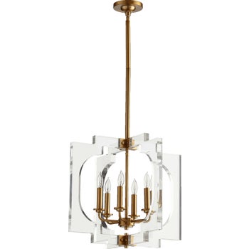 Broadway Aged Brass Modern and Contemporary Pendant