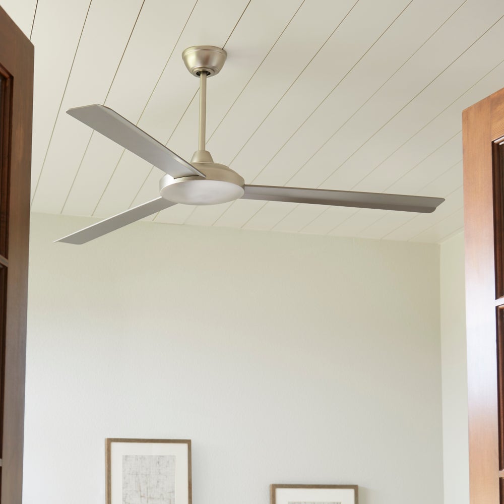 Aerovon 52in Satin Nickel Ceiling Fan ceiling fans Quorum
