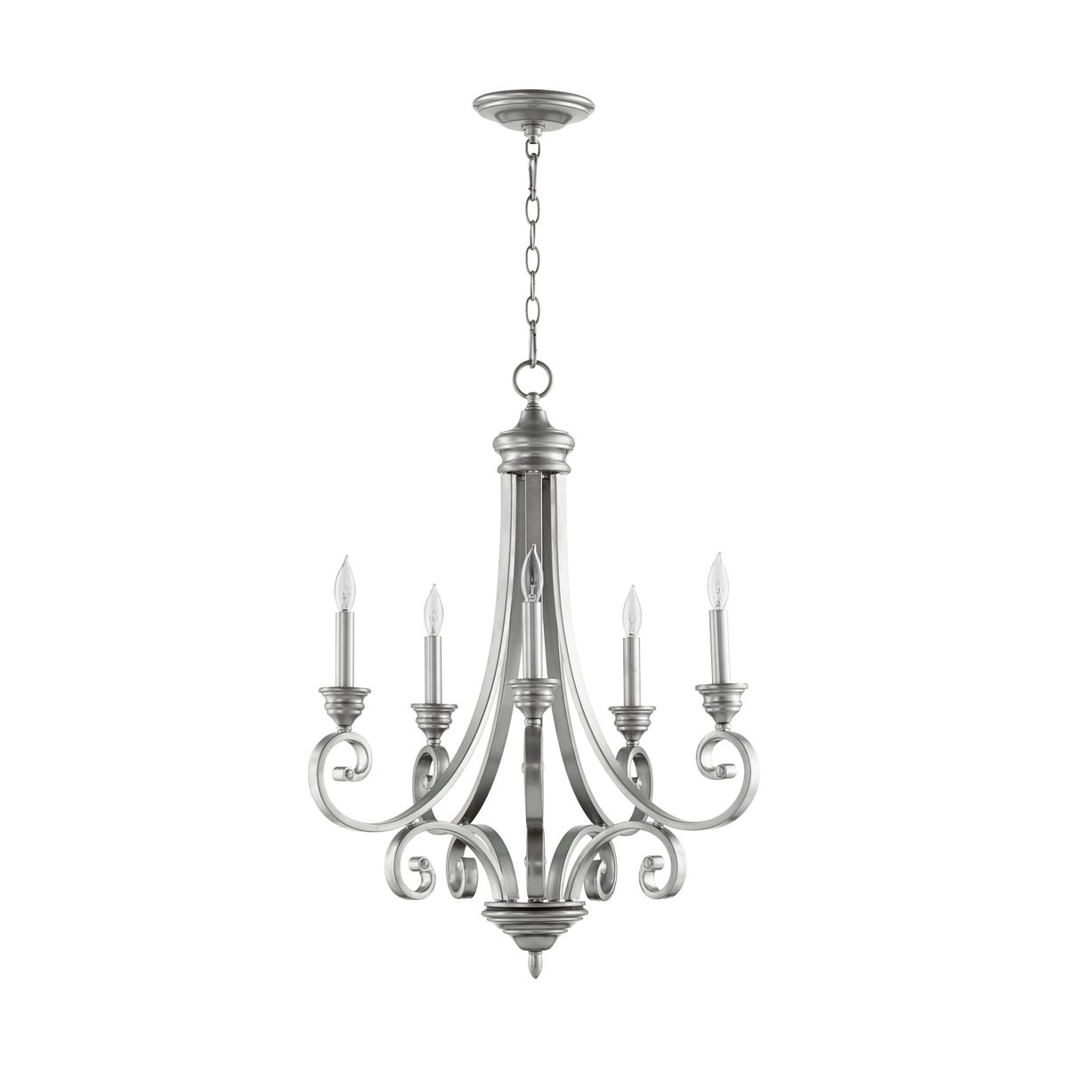 Bryant 5 Light Classic Nickel Traditional Chandelier