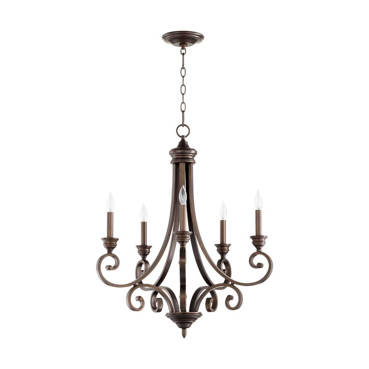 Bryant 5 Light Oiled Bronze Traditional Chandelier