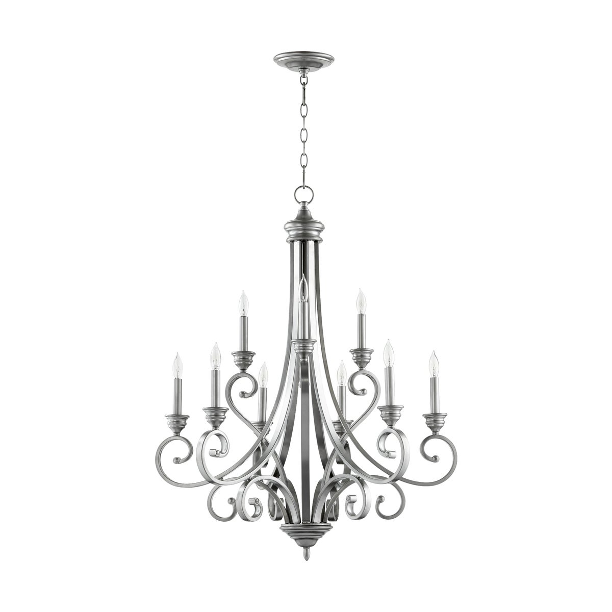 Bryant 9 Light Classic Nickel Traditional Chandelier