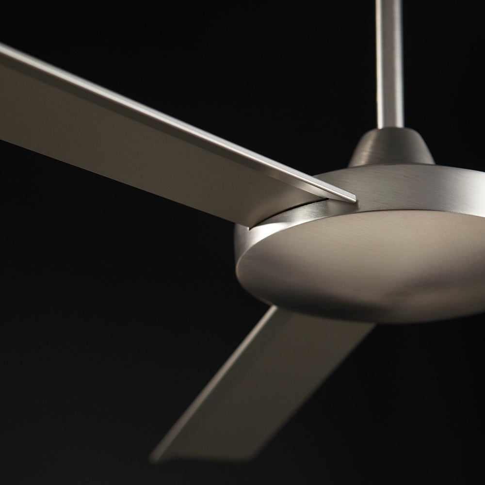 AEROVON 60" Satin Nickel Damp Ceiling Fan