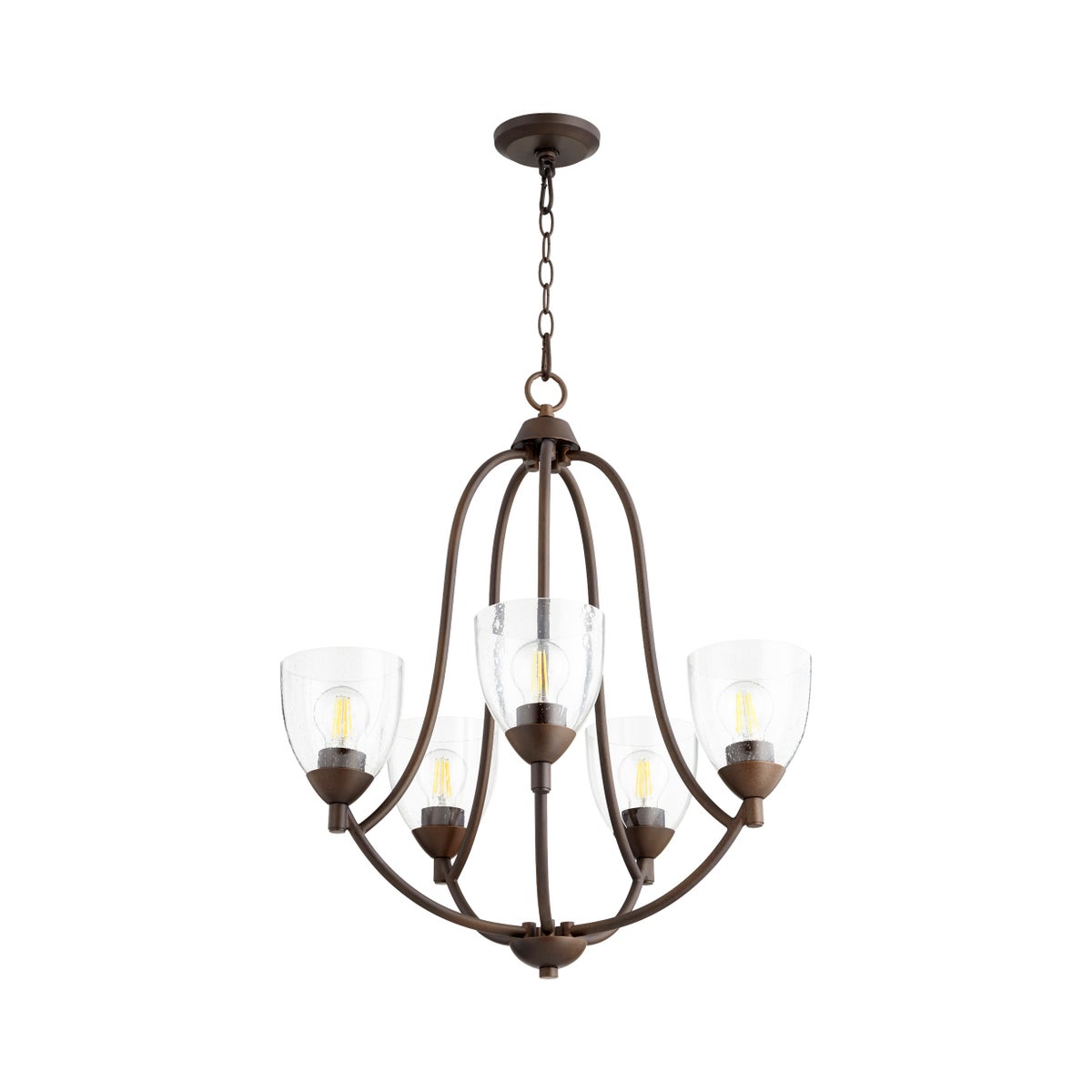 Barkley 5 Light Oiled Bronze Traditional Chandelier