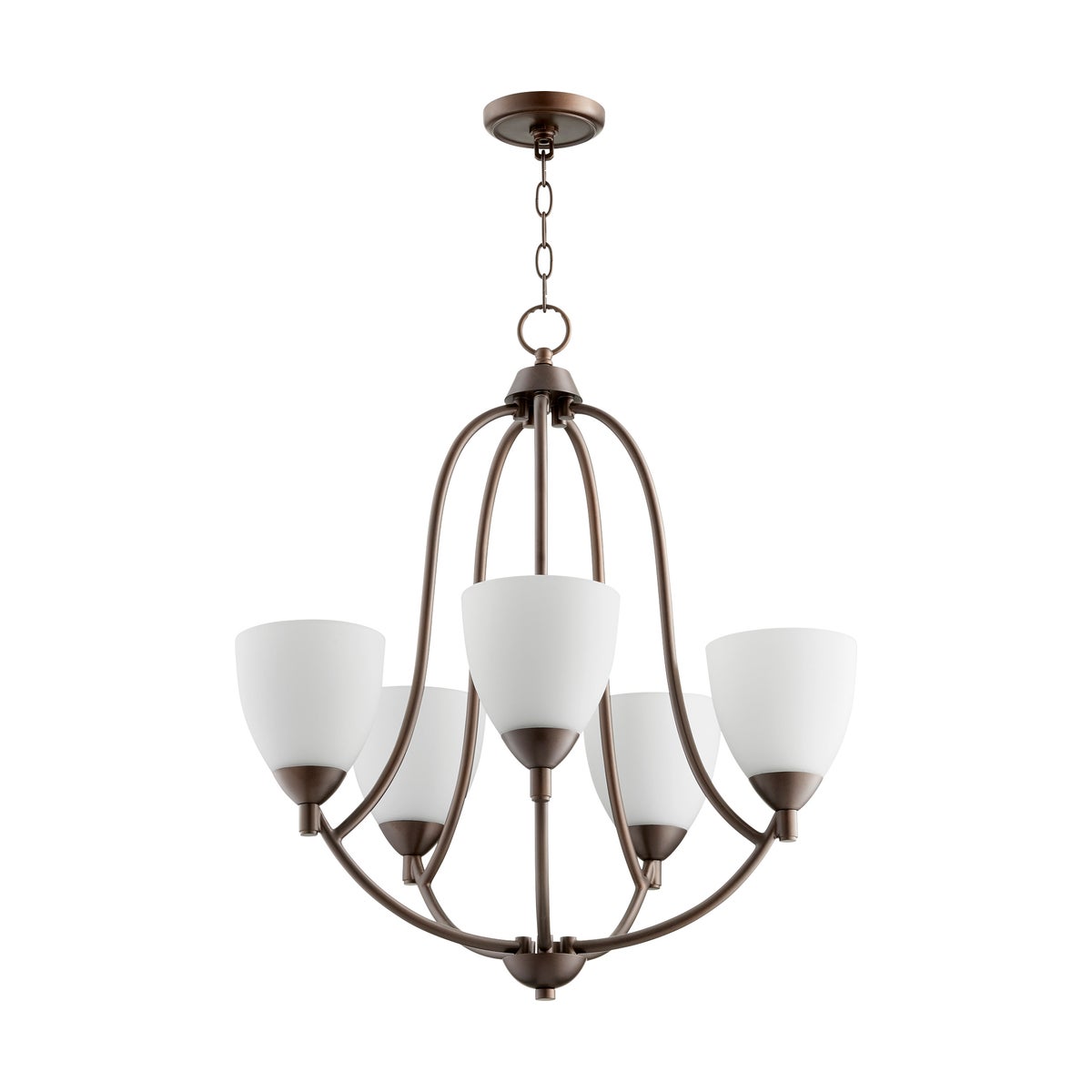 Barkley 5 Light Oiled Bronze Transitional Chandelier