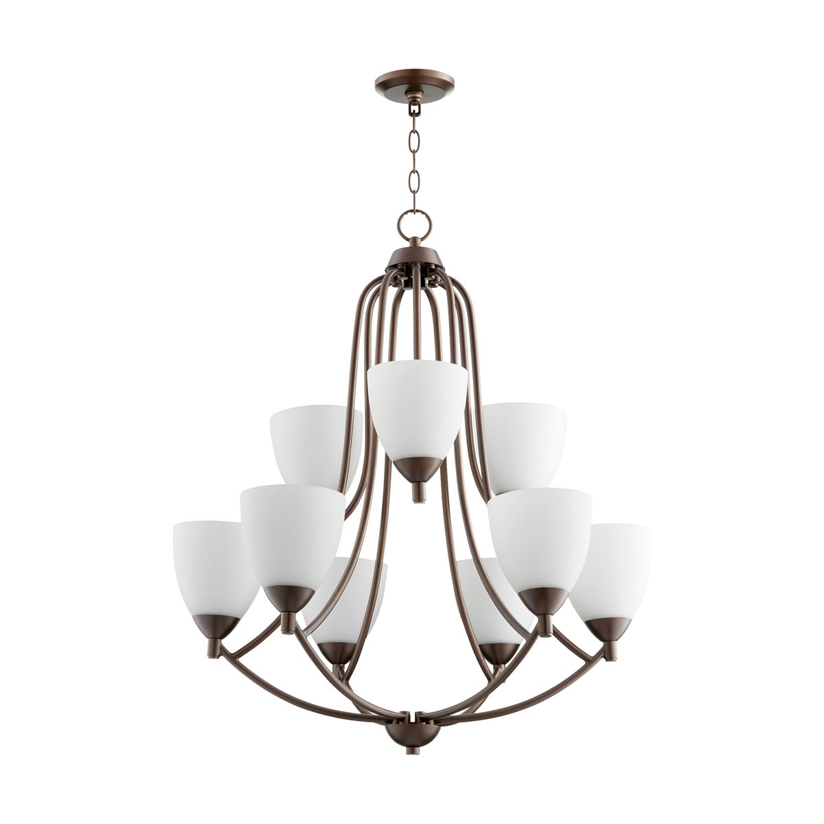 Barkley 9 Light Oiled Bronze Transitional Chandelier